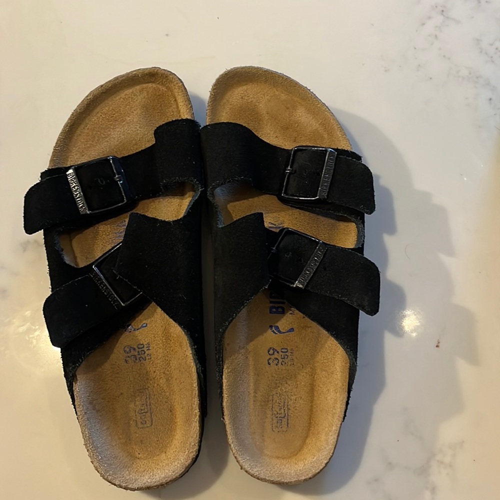 Birkenstock Black Suede 39